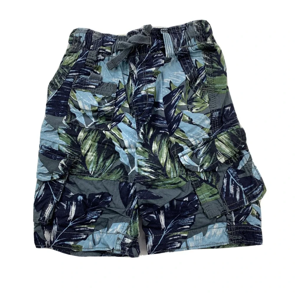 Baby Gap Toddler‎ Boy Size 12-18 Months Leaves Elastic Waist Cargo Pants NWT NEW
